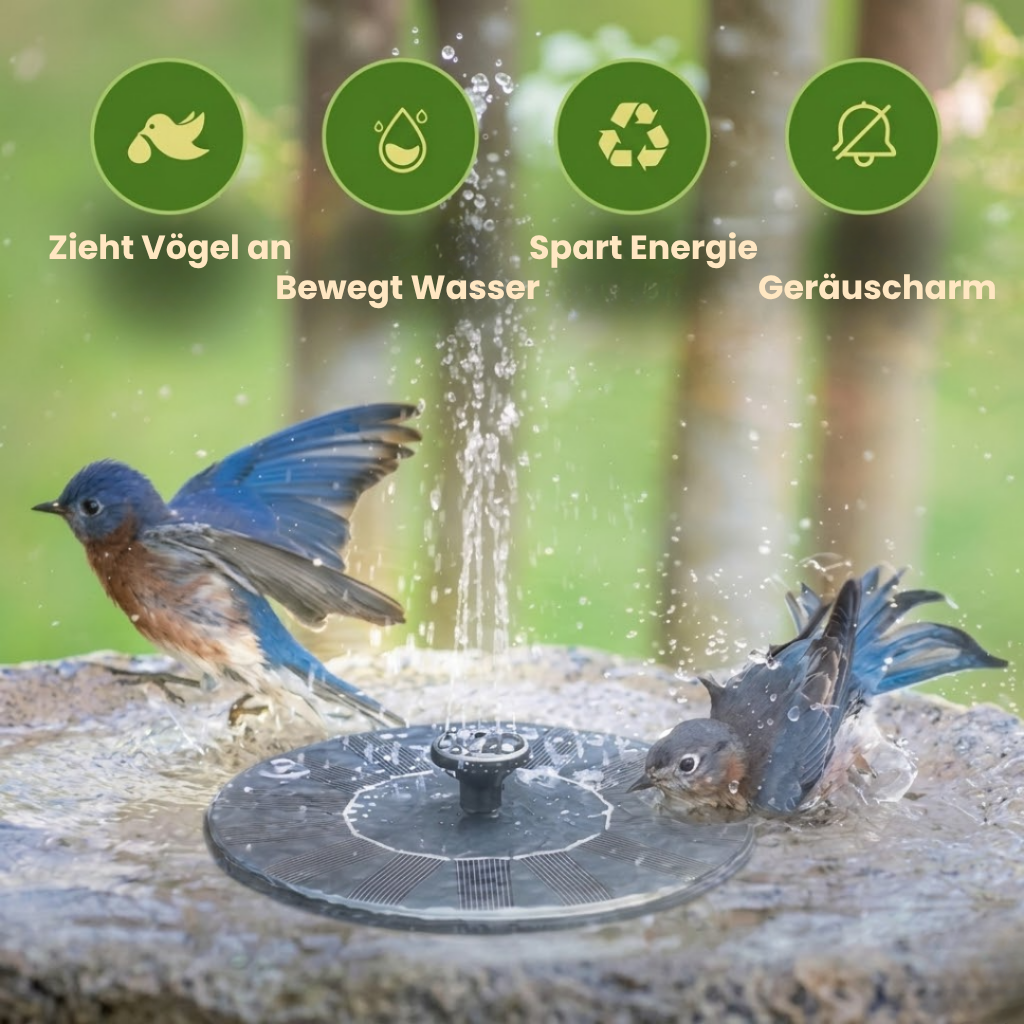 SolarFontäne™ – Verleiht deinem Garten ein lebendiges Wasserspiel
