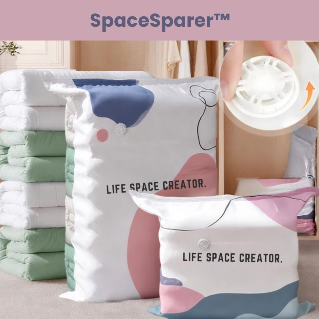 SpaceSparer™ - Der Vakuumbeutel, der Platz schafft