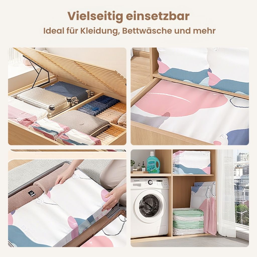 SpaceSparer™ - Der Vakuumbeutel, der Platz schafft
