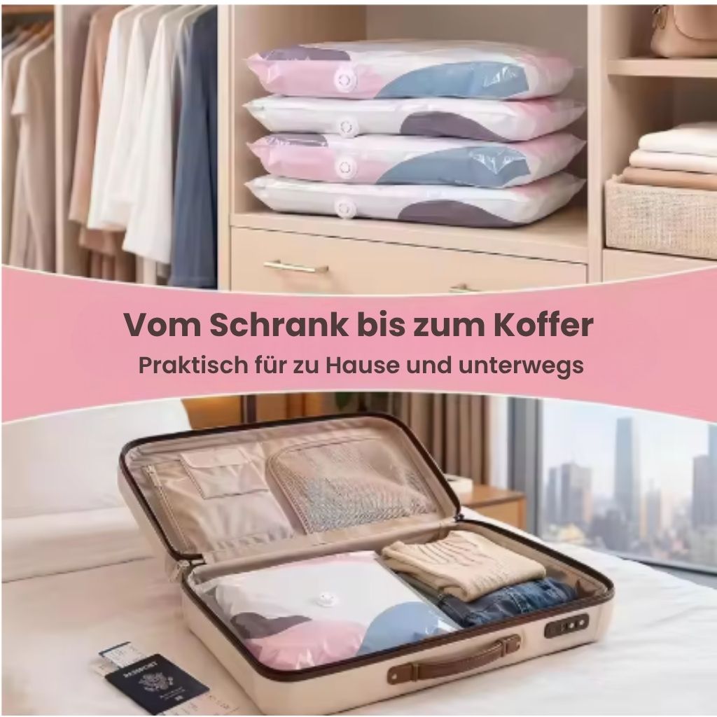 SpaceSparer™ - Der Vakuumbeutel, der Platz schafft