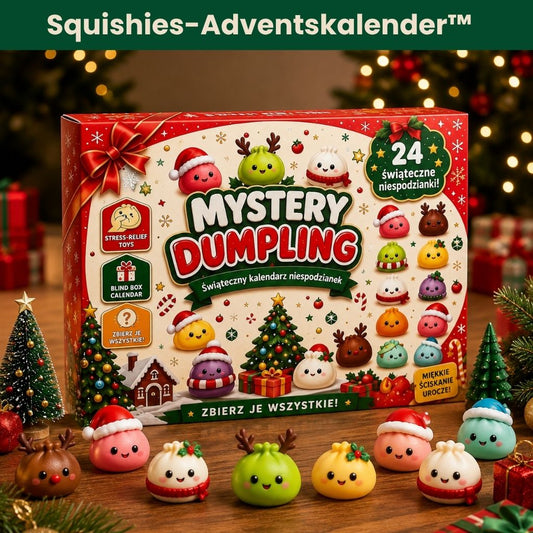 Squishies-Adventskalender™ - Mit 24 süßen Dumpling-Figuren bis Weihnachten zählen