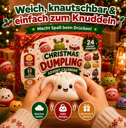Squishies-Adventskalender™ - Mit 24 süßen Dumpling-Figuren bis Weihnachten zählen