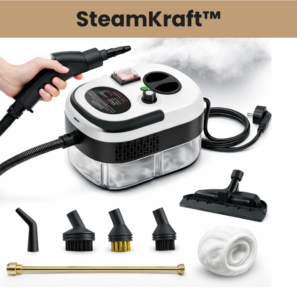 SteamKraft™ - Blitzsauber in Sekunden ganz ohne Chemie