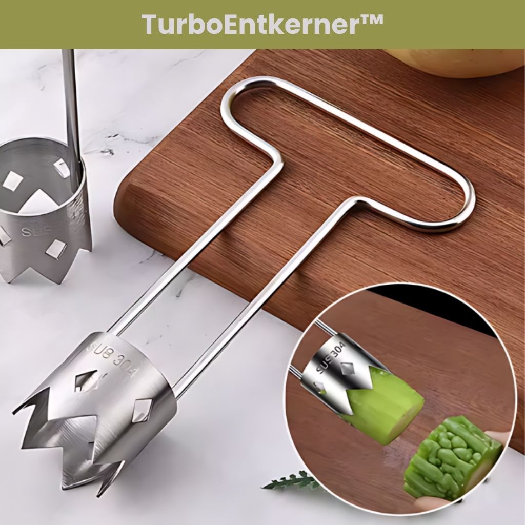 TurboEntkerner™ - Drehen. Drücken. Fertig.