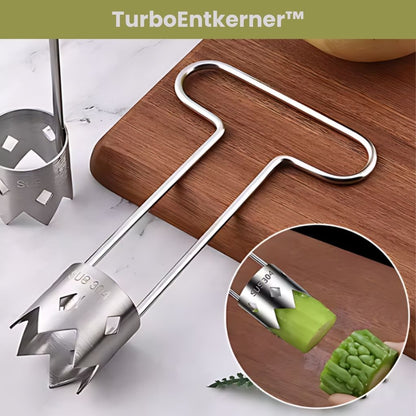 TurboEntkerner™ - Drehen. Drücken. Fertig.