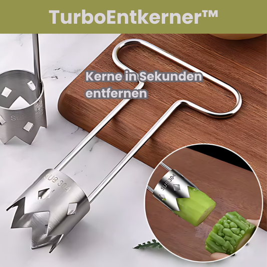 TurboEntkerner™ - Drehen. Drücken. Fertig.