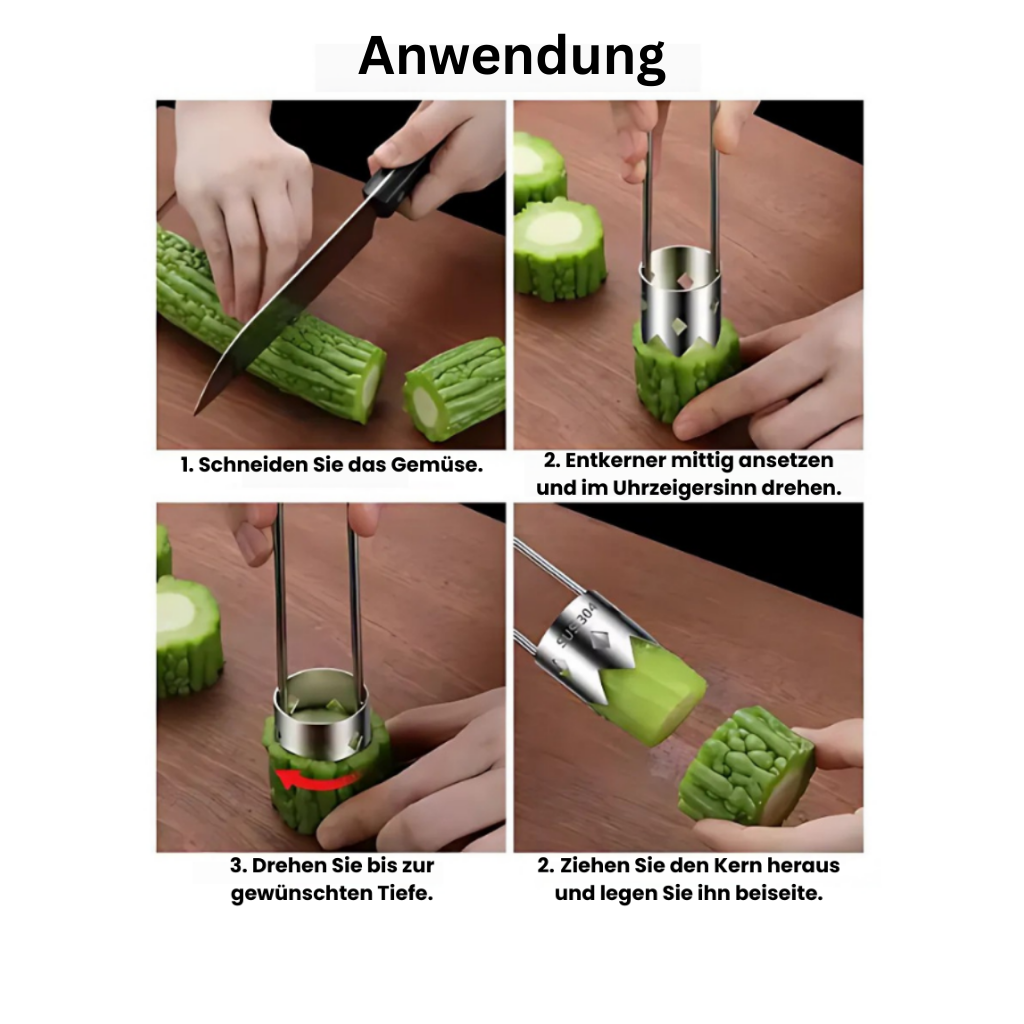 TurboEntkerner™ - Drehen. Drücken. Fertig.