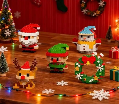WeihBauSpaß™ – Aus kleinen Bausteinen wird eine magische Weihnachtswelt (Set aus 12)