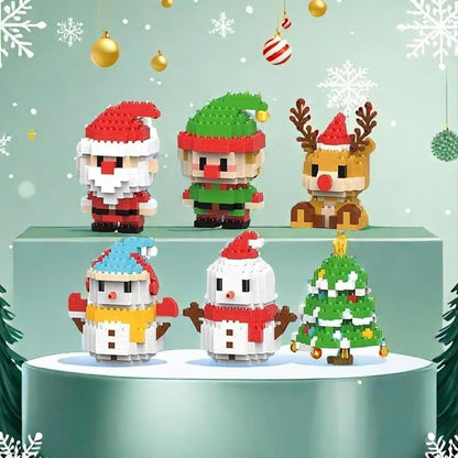 WeihBauSpaß™ – Aus kleinen Bausteinen wird eine magische Weihnachtswelt (Set aus 12)