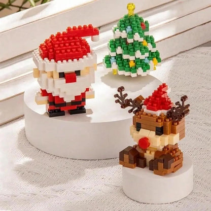 WeihBauSpaß™ – Aus kleinen Bausteinen wird eine magische Weihnachtswelt (Set aus 12)
