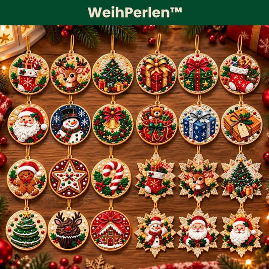 WeihPerlen™ – Von Perlen zu Weihnachtsschmuck (Set aus 24)
