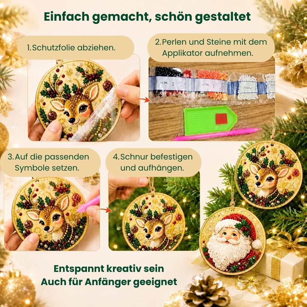 WeihPerlen™ – Von Perlen zu Weihnachtsschmuck (Set aus 24)
