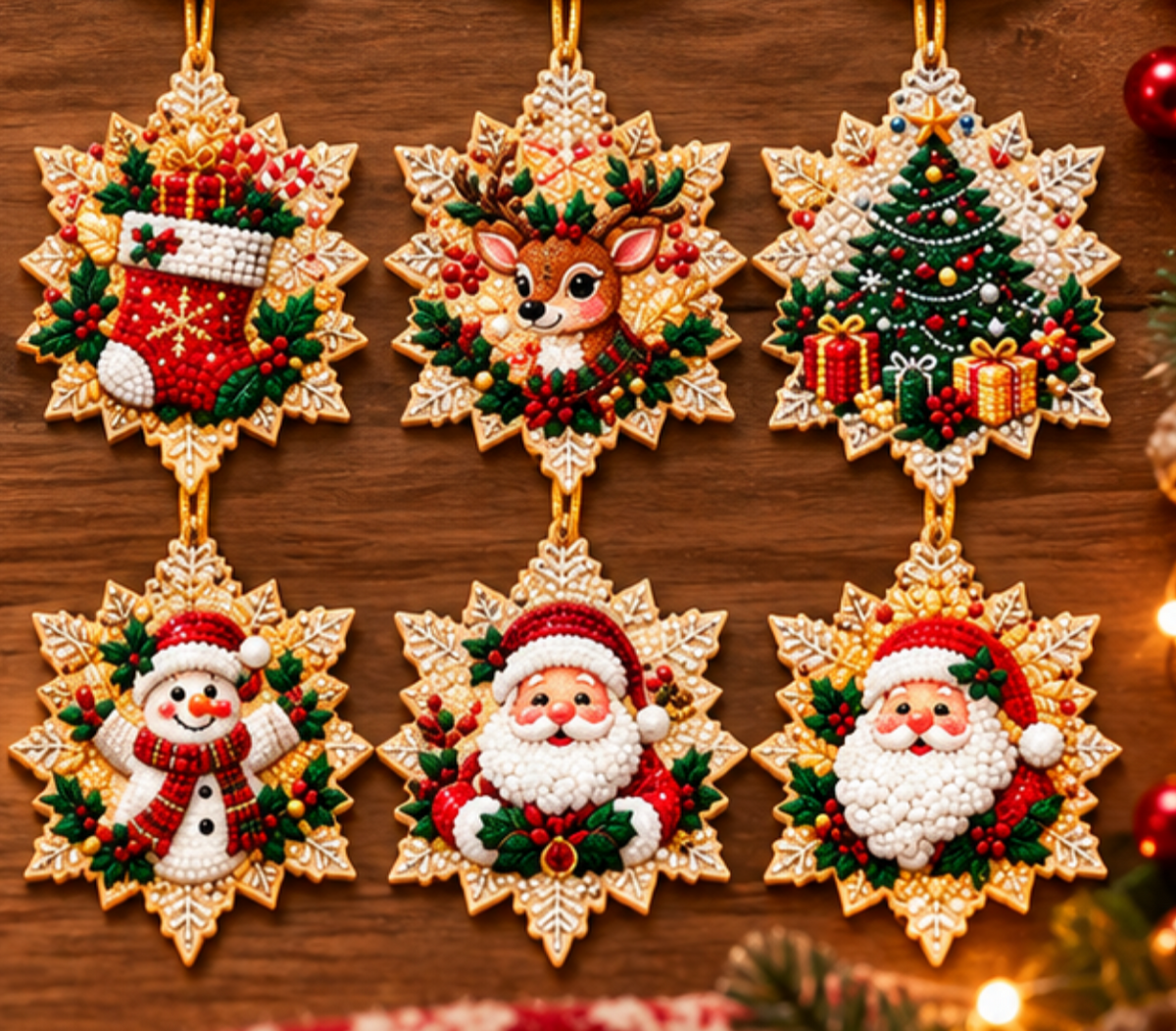 WeihPerlen™ – Von Perlen zu Weihnachtsschmuck (Set aus 24)