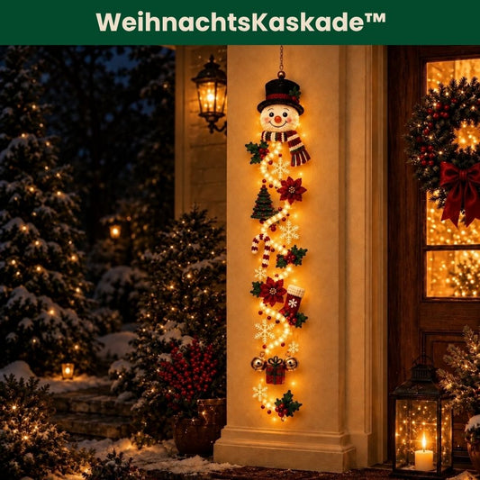 WeihnachtsKaskade™ – Bringt deine Haustür festlich zum Leuchten