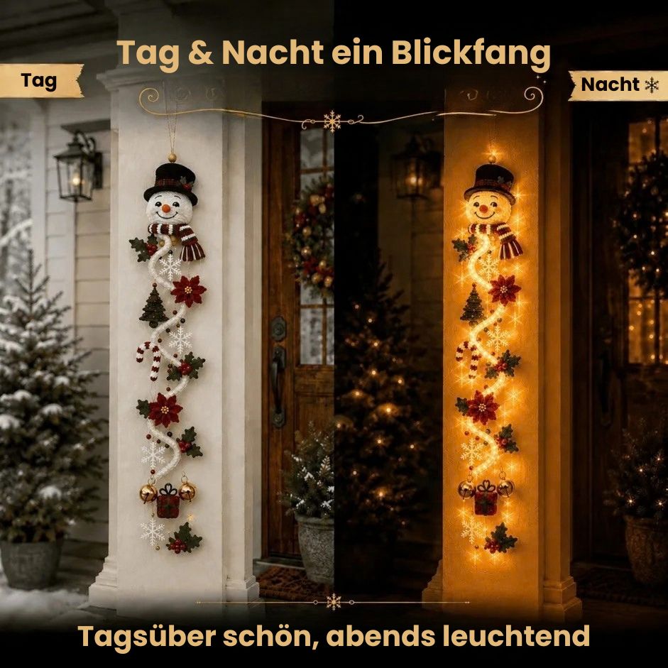 WeihnachtsKaskade™ – Bringt deine Haustür festlich zum Leuchten