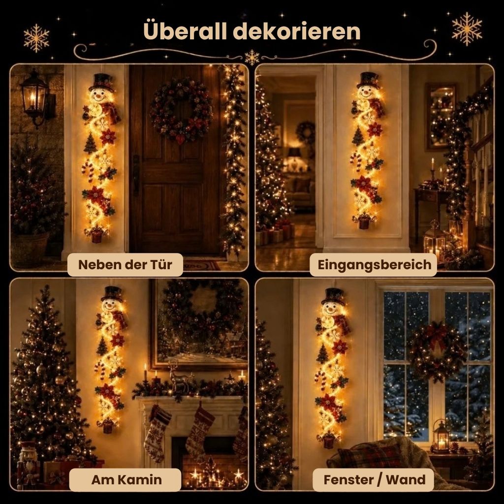 WeihnachtsKaskade™ – Bringt deine Haustür festlich zum Leuchten
