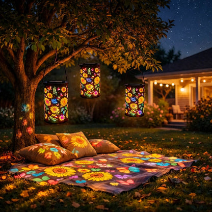 Blütenlaterne™ - Farbiger Lichtzauber für deinen Garten