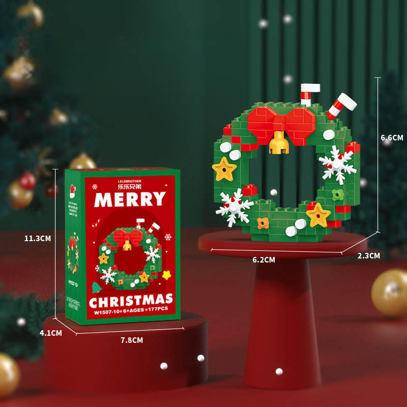 WeihBauSpaß™ – Aus kleinen Bausteinen wird eine magische Weihnachtswelt (Set aus 12)