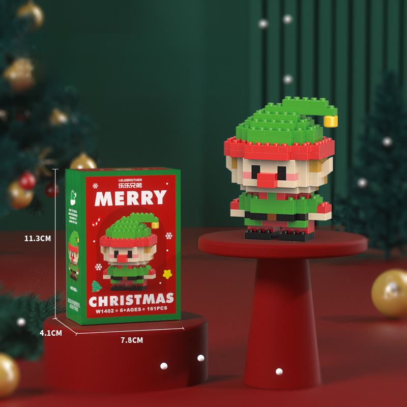 WeihBauSpaß™ – Aus kleinen Bausteinen wird eine magische Weihnachtswelt (Set aus 12)