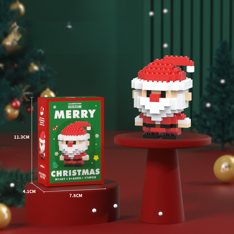 WeihBauSpaß™ – Aus kleinen Bausteinen wird eine magische Weihnachtswelt (Set aus 12)