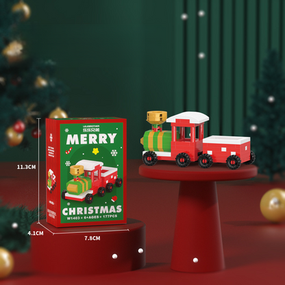 WeihBauSpaß™ – Aus kleinen Bausteinen wird eine magische Weihnachtswelt (Set aus 12)