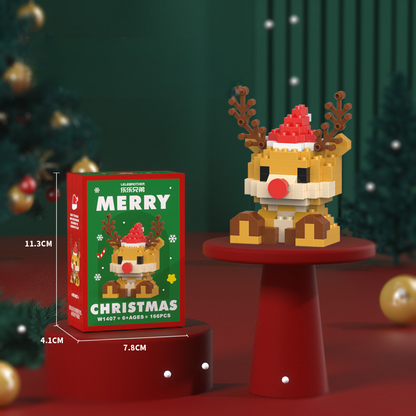 WeihBauSpaß™ – Aus kleinen Bausteinen wird eine magische Weihnachtswelt (Set aus 12)