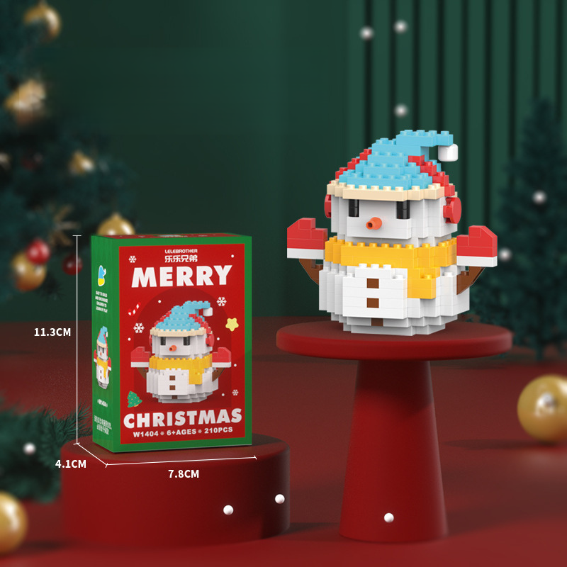 WeihBauSpaß™ – Aus kleinen Bausteinen wird eine magische Weihnachtswelt (Set aus 12)