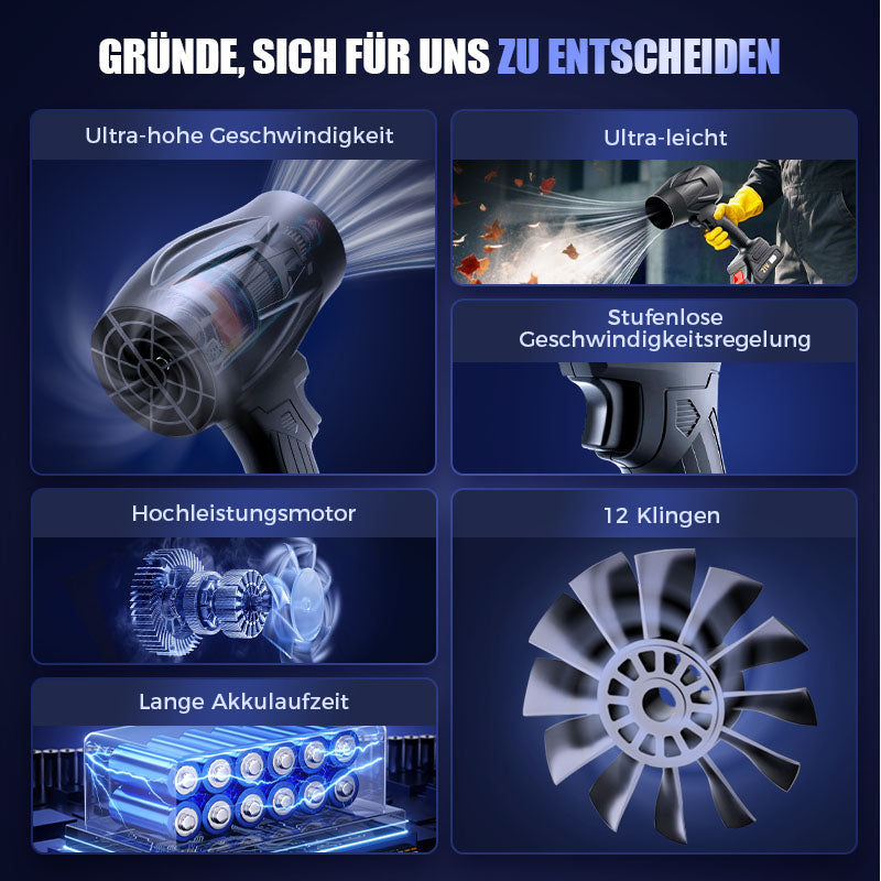 PowerBlower - Dein Akku Gebläse für jede Aufgabe